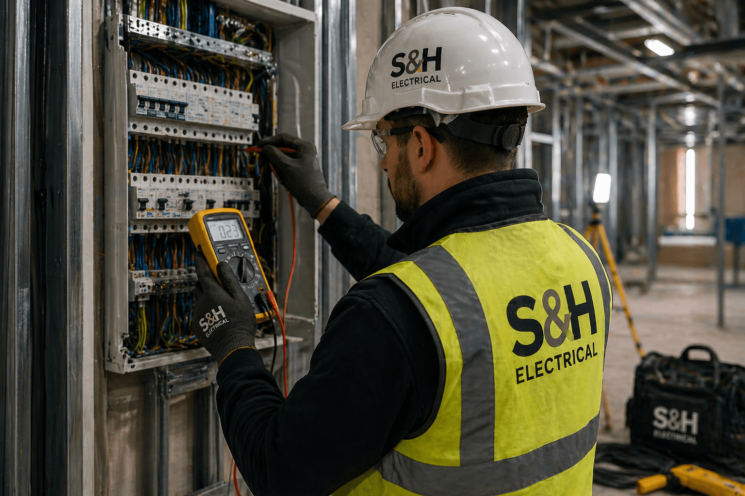 Cable containment installation in commercial project