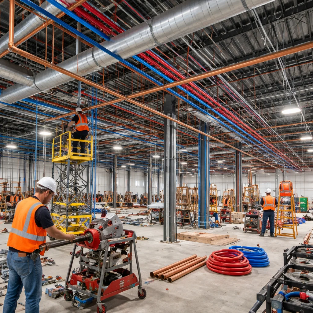 Commercial mechanical installation